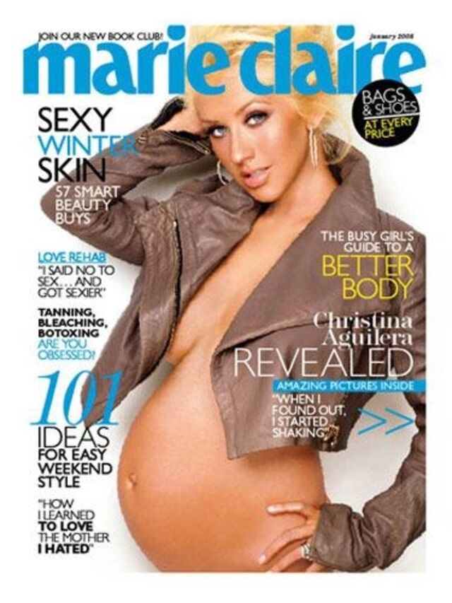 Christina Aguilera para a Marie Claire.