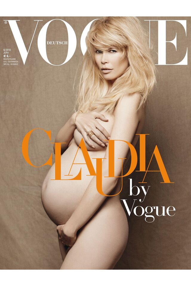 Claúdia Schiffer para a Vogue