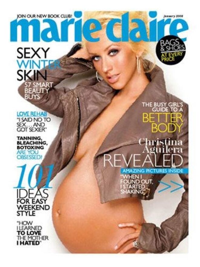 Christina Aguilera para a Marie Claire.