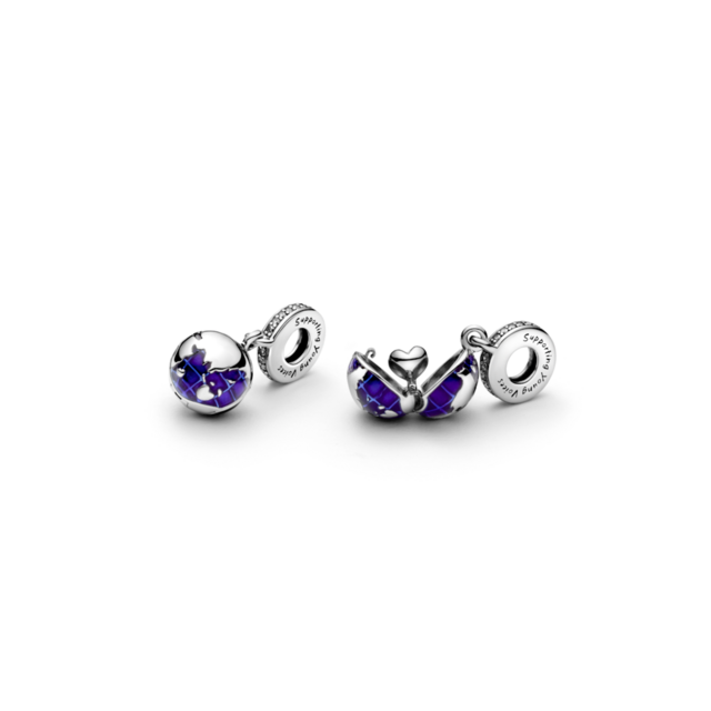 Conta Pendente Pandora Our Blue Planet em prata, esmalte e zircónias, €59
