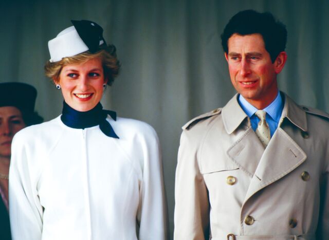 Princesa Diana e príncipe Carlos durante a visita oficial a Lisboa, 1987