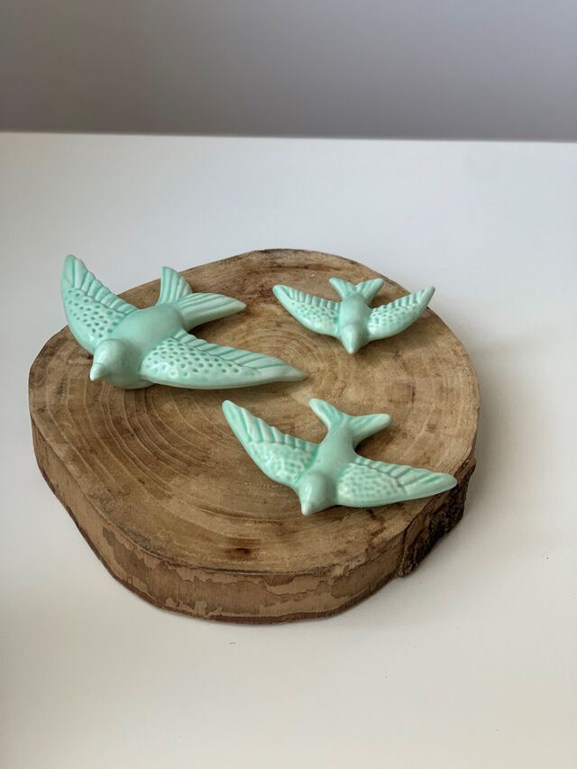 Conjunto de três andorinhas, €14, Maria Atarefada