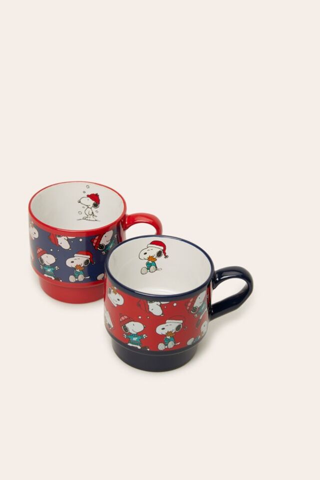 Pack de duas canecas em cerâmica Snoopy, €10,99, Women'secret