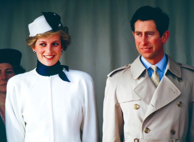 Princesa Diana e príncipe Carlos durante a visita oficial a Lisboa, 1987