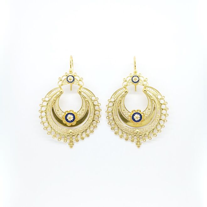 Brincos em filigrana, €107, Fidalga Collection