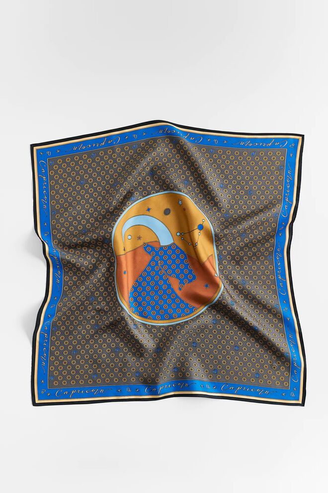 Lenço edição especial 100 % seda, com estampado de Carneiro 