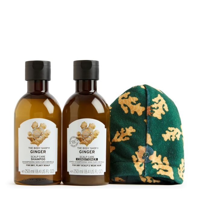 Duo shampoos de gengibre, €15, The Body Shop