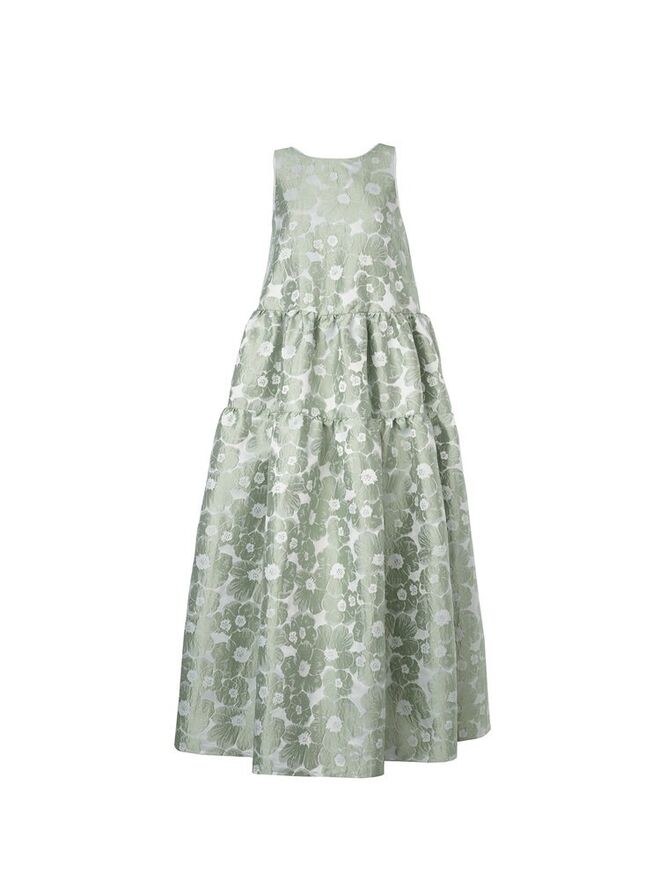 Vestido em jacquard, €195, Buzina Brand