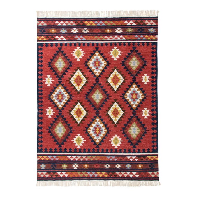 Tapete kilim de lã Oglala €48,95 no El Corte Inglés