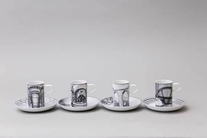 Coleção de 4 chávenas de café, €65, EPAL x Vista Alegre