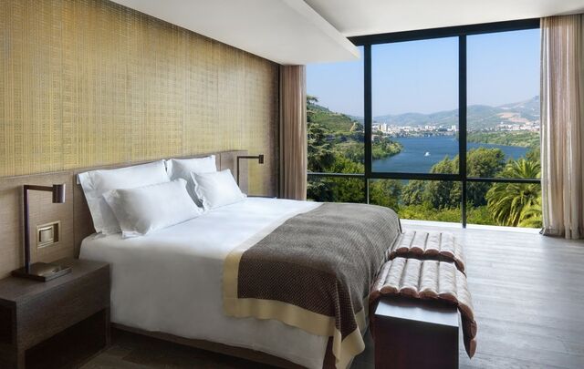 A vista dos quartos