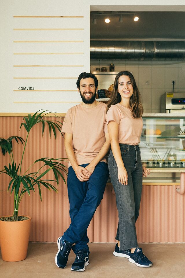 Sofia e Fábio, mentores do projeto.
