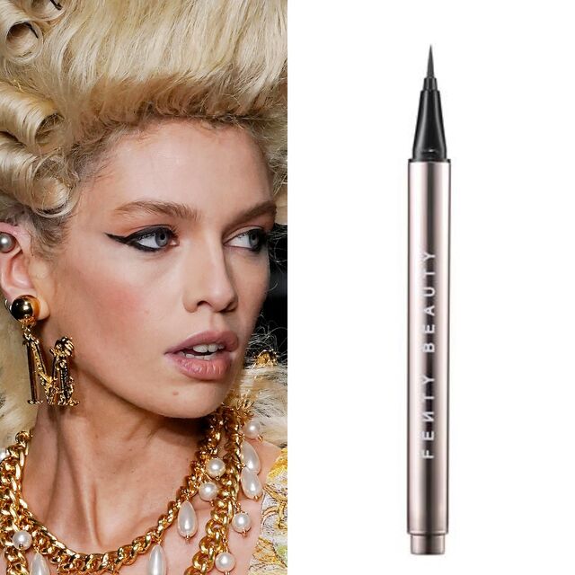 Moschino outono/inverno 2020-2021 | Eyeliner Flyliner, € 21,50, Fenty Beauty, na Sephora