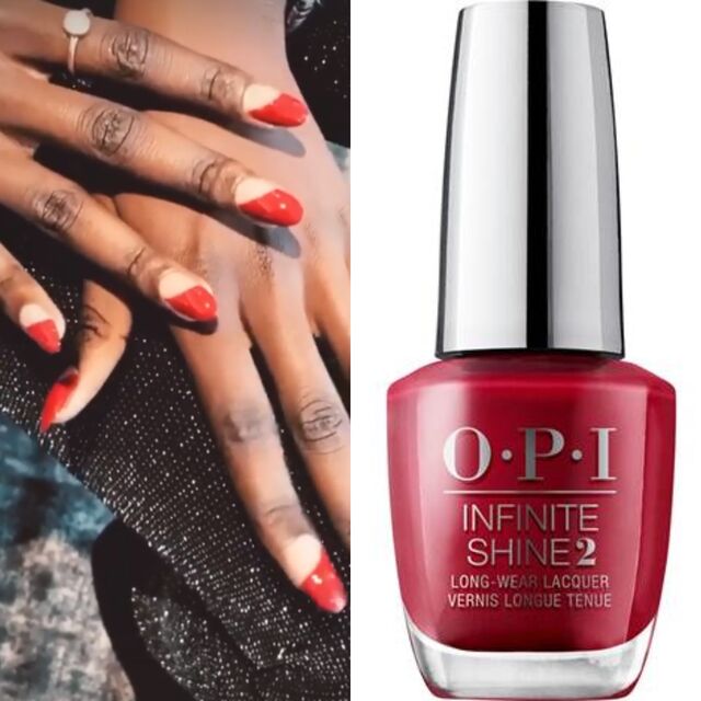 Prabal Gurung outono/inverno 2020-2021 | Verniz Infinite Shine, no tom Red, € 16, OPI, na Perfumes e Companhia