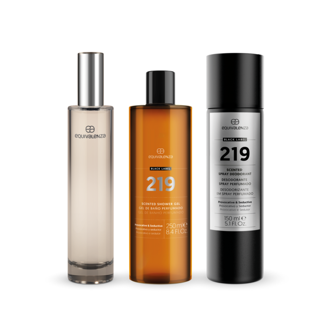 Kit perfume + 2 Black Label, €29.95, Equivalenza