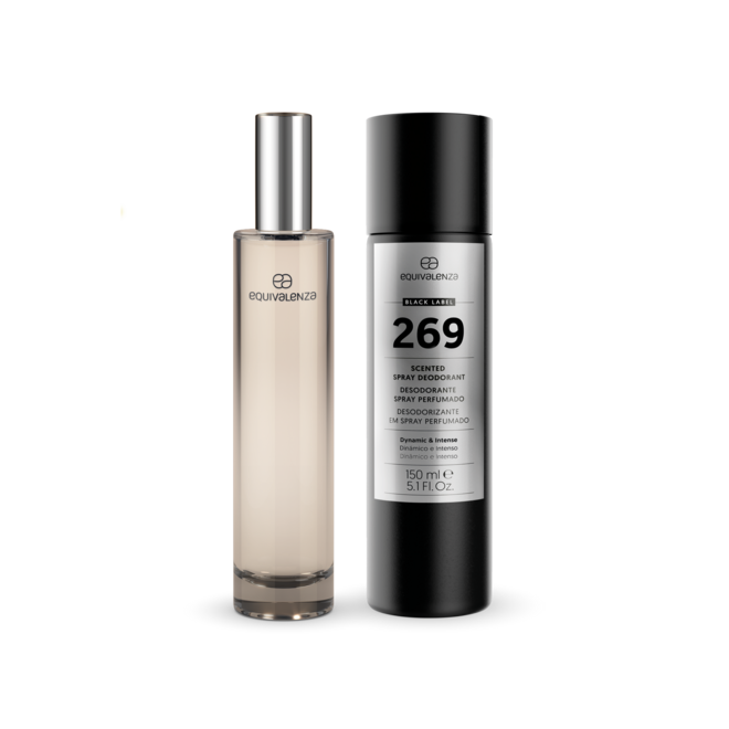 Kit perfume + 1 Black Label, €23,95, Equivalenza