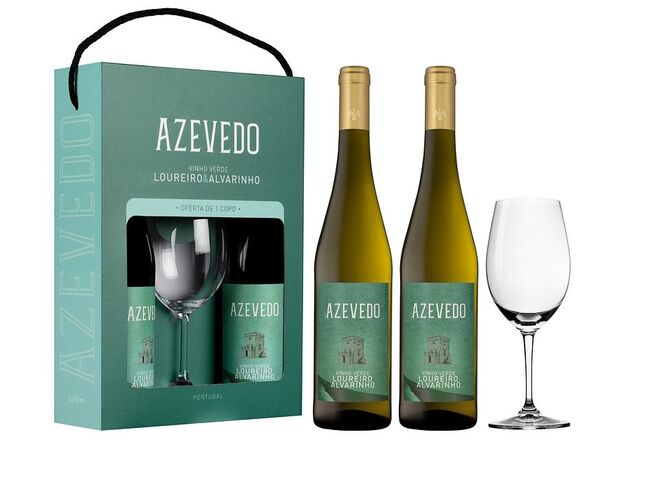 Pack Azevedo Loureiro e Alvarinho com copo de oferta, €9,99