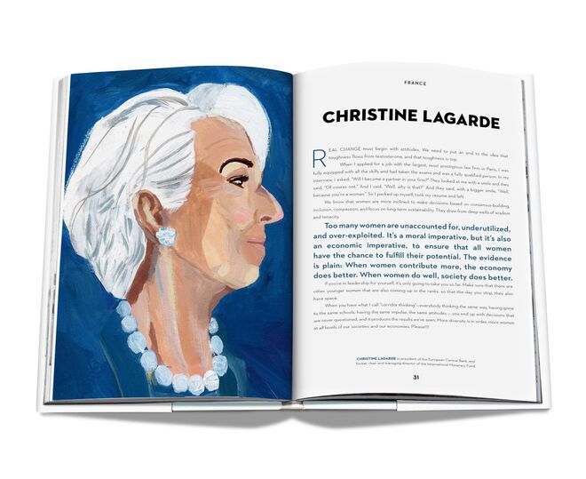 O testemunho e retrato de Christine Lagarde, presidente do Banco Central Europeu
