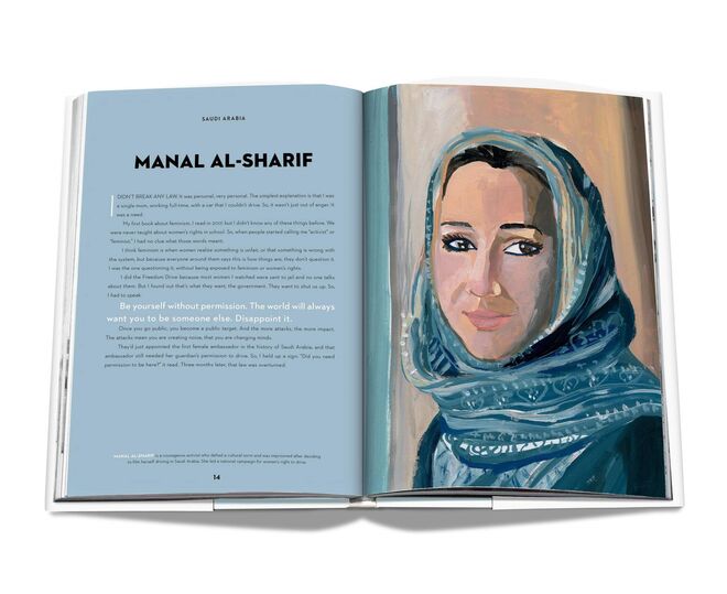 O retrato e testemunho da ativista saudita Manal Al-Sharif