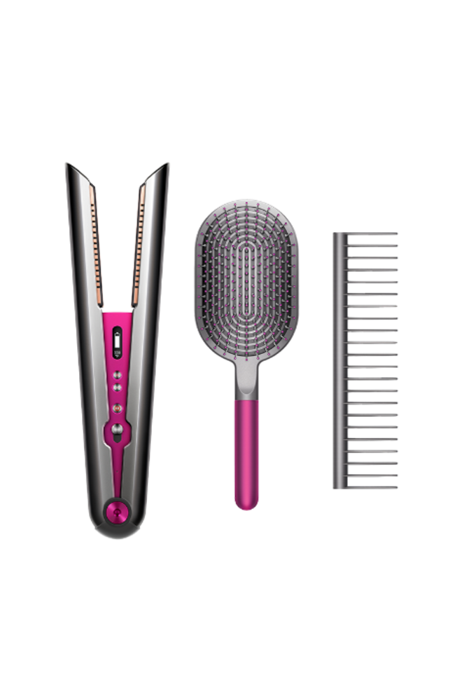 Alisador Dyson Corrale™, com escova larga e pente desembaraçador, €499, Dyson