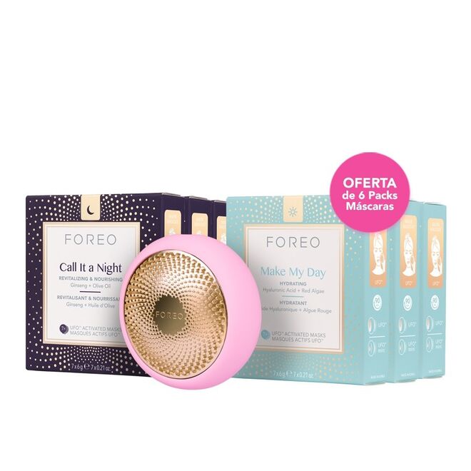 Foreo Ufo 2 ou Ufo mini 2 oferta de um pack de 6 máscaras, €279 na Douglas (oferta limitada)