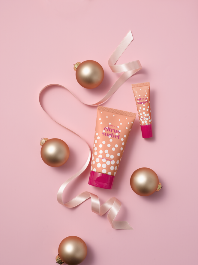 Conjunto Citrus Sorbet, €28, Mary Kay