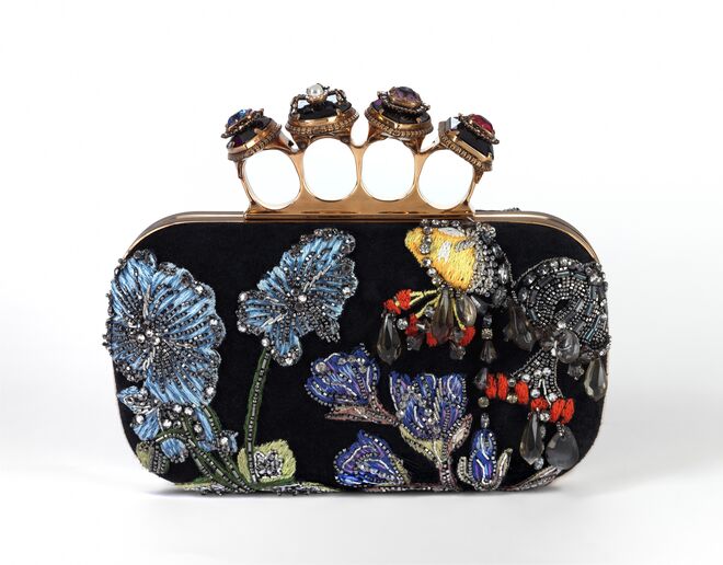 Spider Jewelled Four Ring Box Clutch Bag, Alexander McQueen, Coleção Resort 2020, Reino Unido 