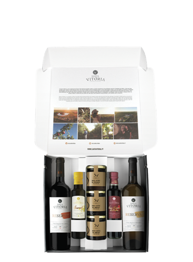 Cabaz Vila Galé, €32,40, Vila Galé, pode ser adqurido em santavitoria.pt