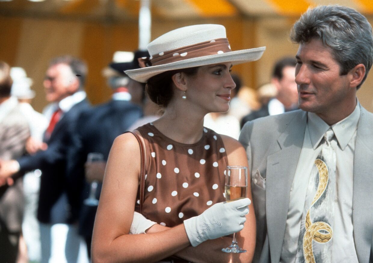 Julia Roberts e Richard Gere na comédia romântica 'Pretty Woman', 1990.