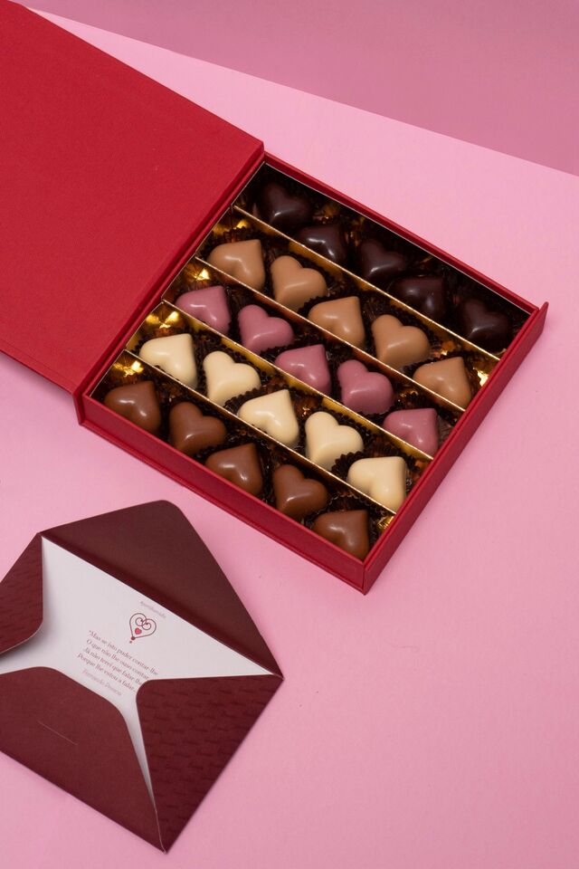 Caixa de chocolates premium, €26, Arcádia