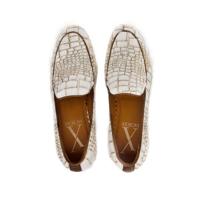 Loafers Croco White, €240, Lachoix.