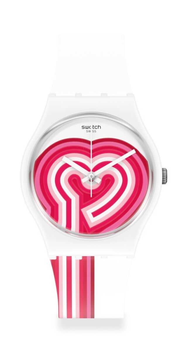 Relógio Beating Pink, €65, Swatch