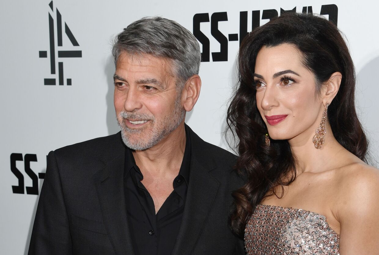 George Clooney e Amal Clooney em 2019, Londres
