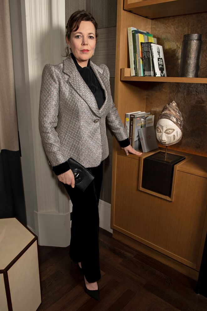 Olivia Coleman em Armani Prive
