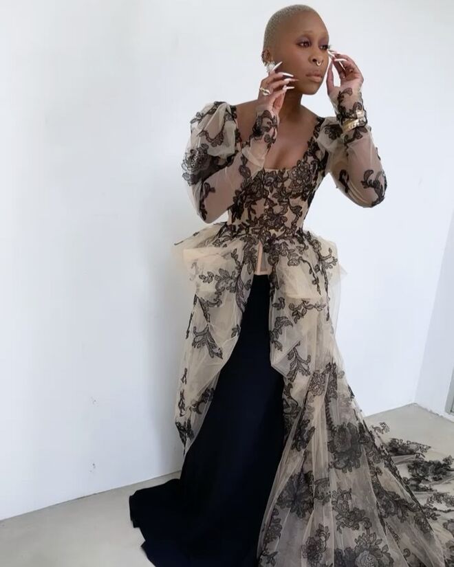 Cynthia Erivo em Vera Wang