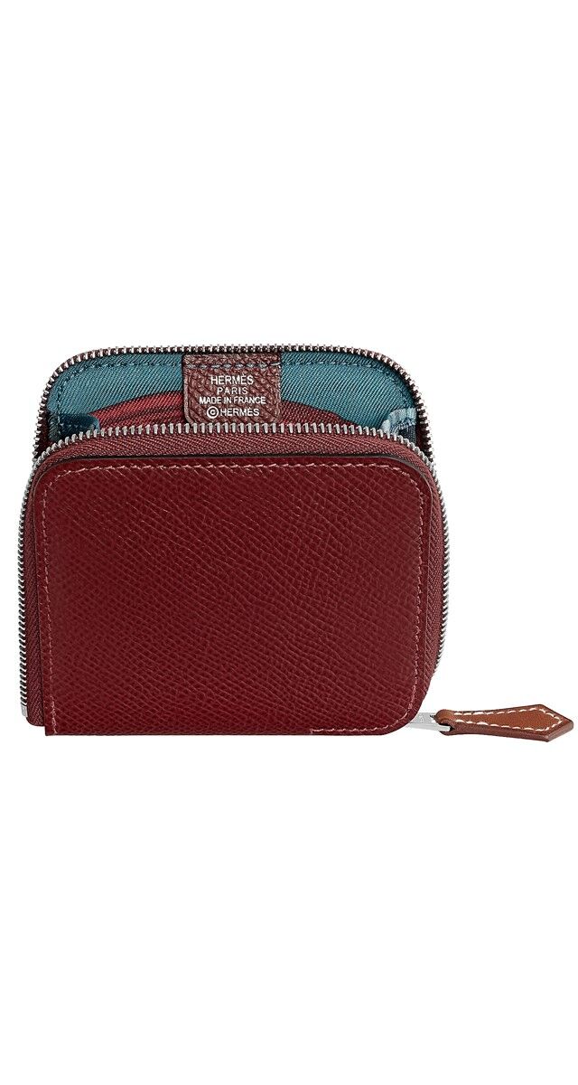 Porta-moedas Silk’In em pele, € 395, Hermès