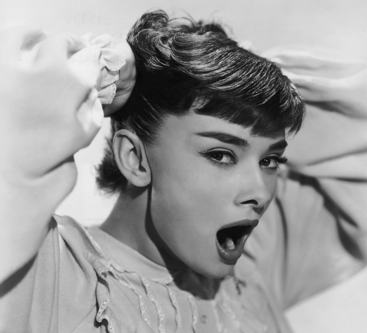 Audrey Hepburn no filme "Férias em Roma", 1953