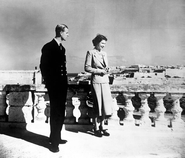 Isabel e Filipe entre 1949 e 1951 em Malta
