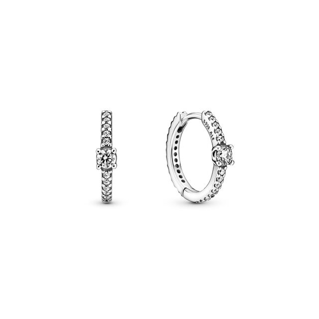 Argolas Sparkling em prata e zircónias, €59, Pandora