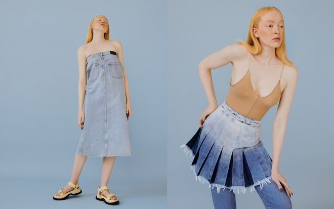 Saia, Scotch & Soda; Sandálias, Jil Sander na Stivali | Body e saia, da produção; Calças, Massimo Dutti