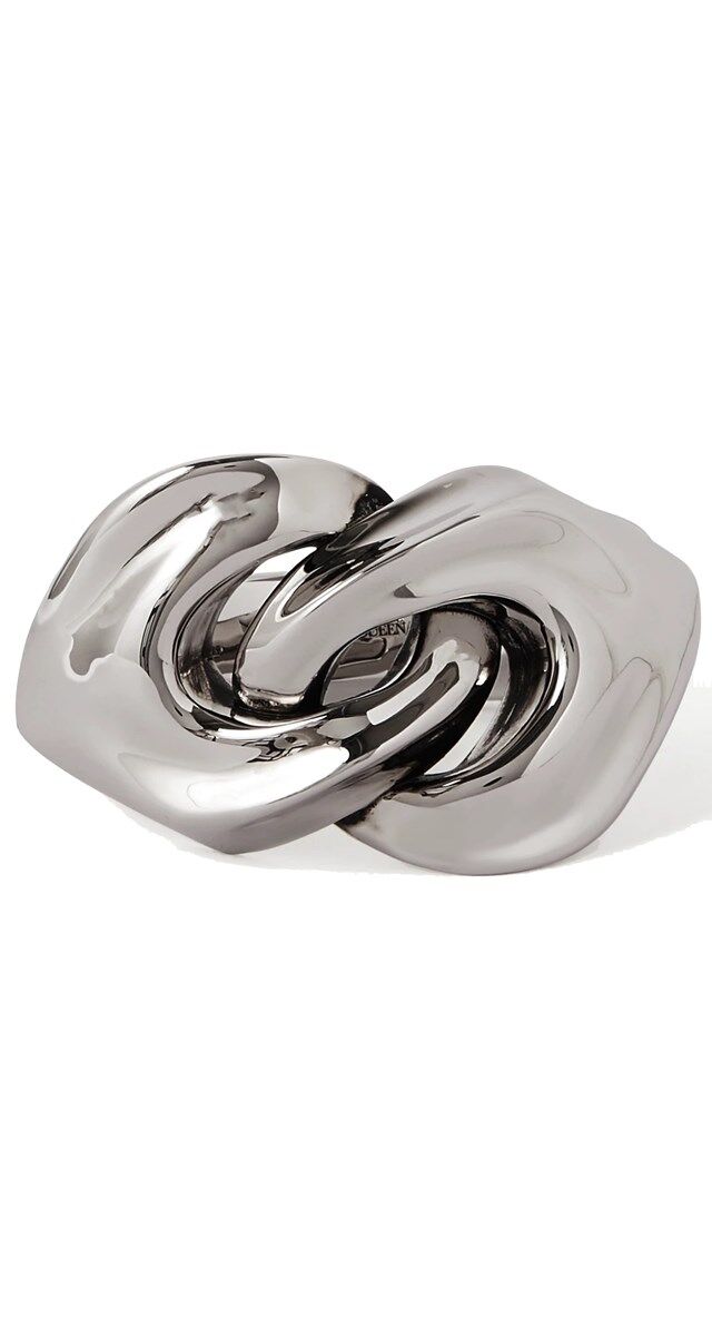 Correntes: Pulseira em metal, € 990, Alexander McQueen