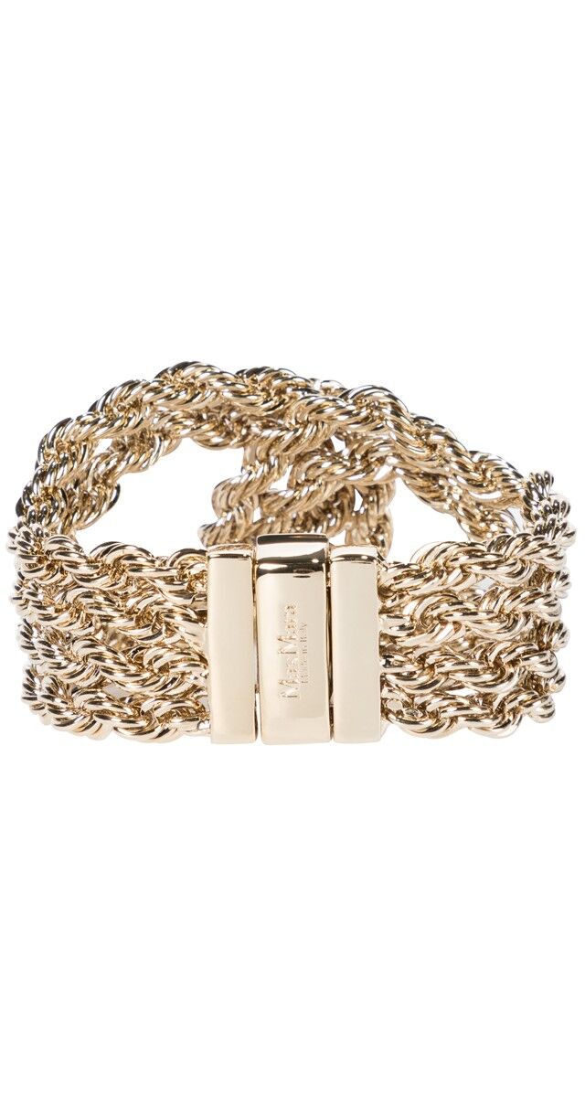 Correntes: Pulseira Radura em metal, € 259, Max Mara 