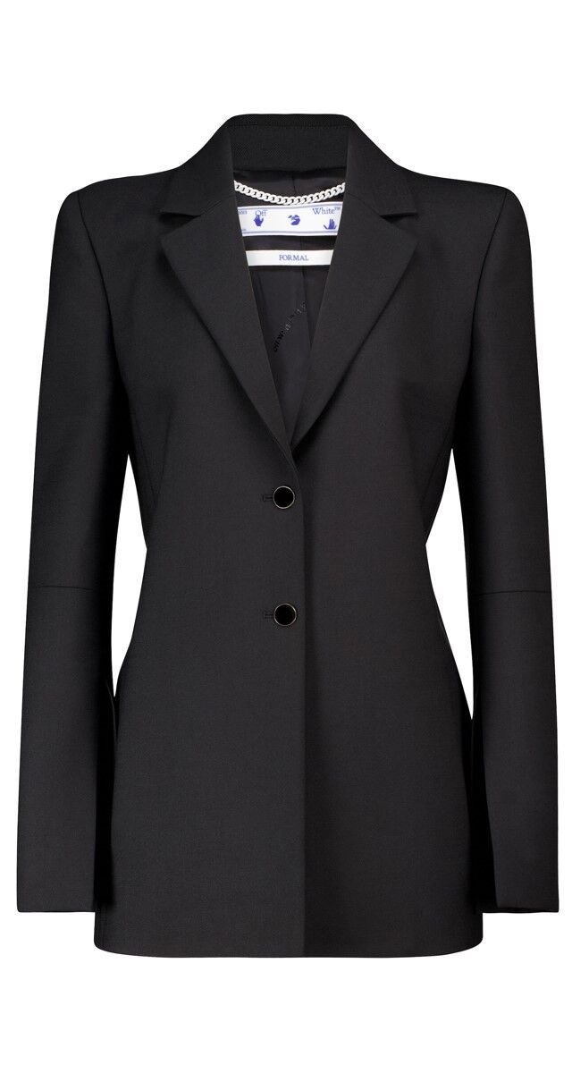 Blazer em lã fria, €1150, Off-White.