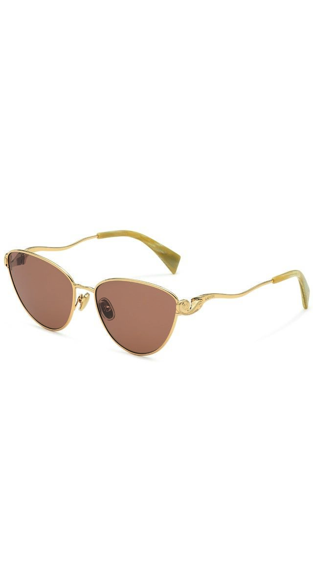 Óculos de sol com armação em metal, €285, Lanvin.