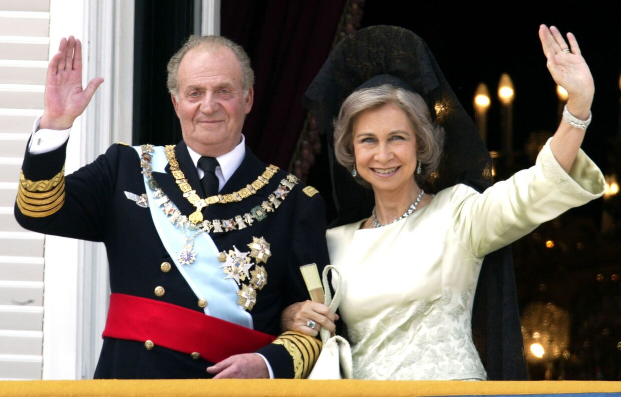 O rei Juan Carlos e a rainha Sophia, 2004