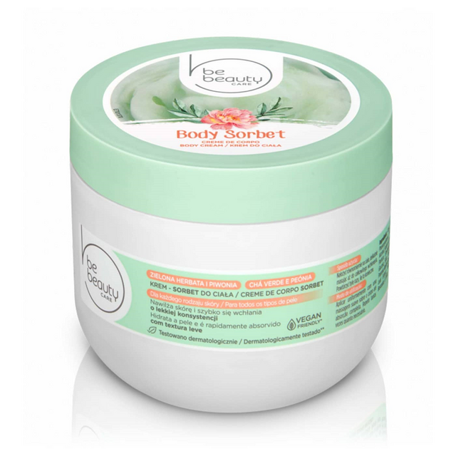 Creme de corpo Sorbet chá verde e peónia, € 2,99, Be Beauty, no Pingo Doce
