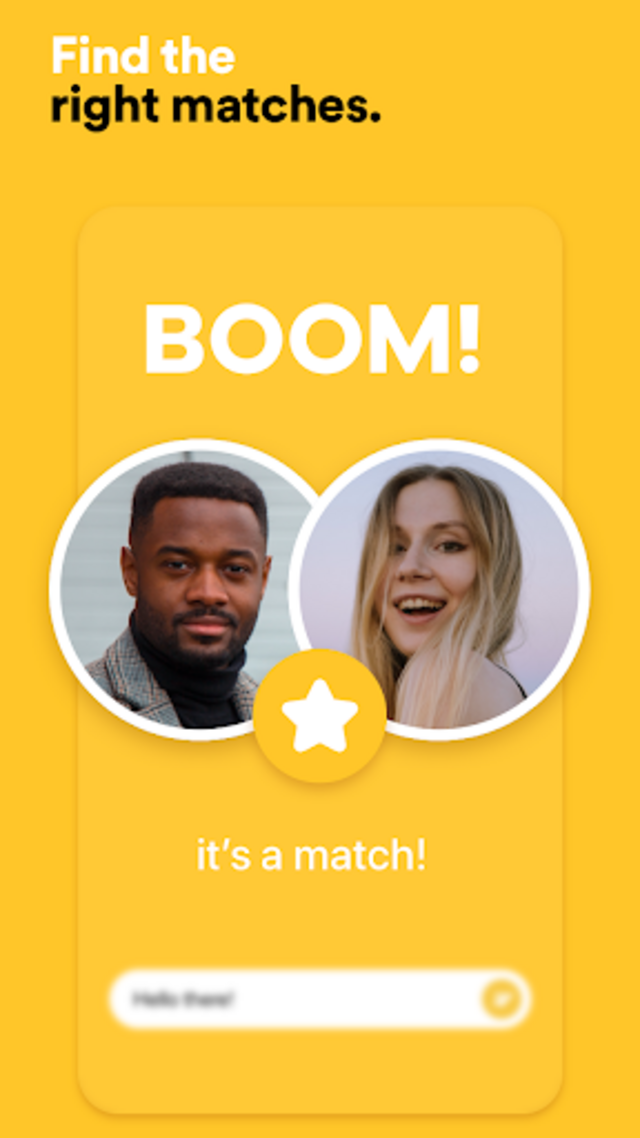 O match na app de encontros Bumble.