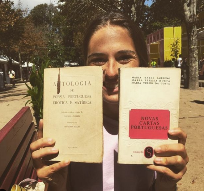 Sara Barros Leitão na Feira do Livro do Porto.