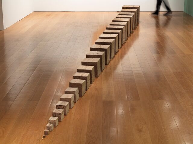 Gabriela Albergaria, 'Árvore cortada em cubos e montada em linha', 2018-2021