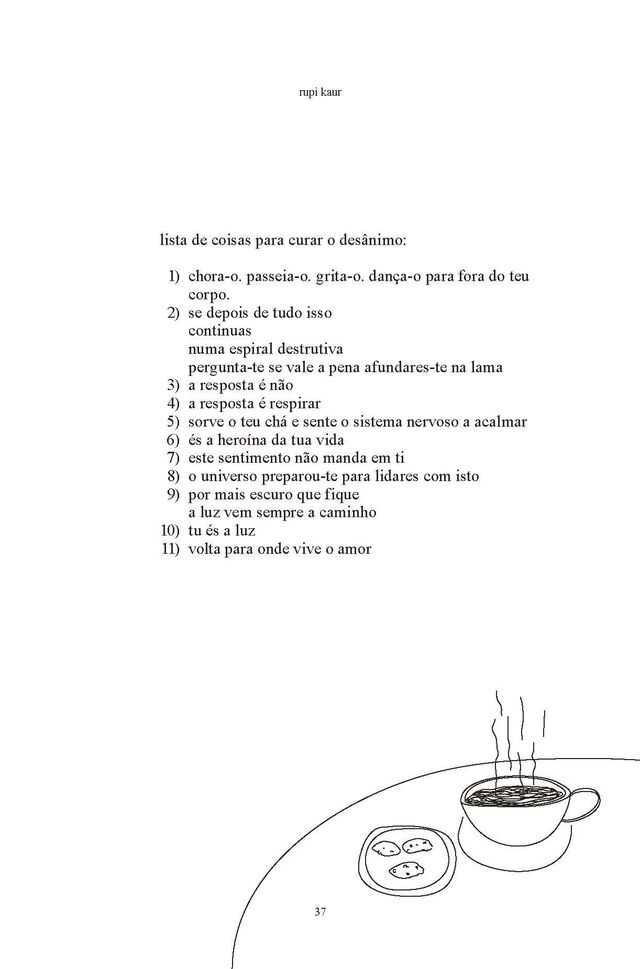 Lista de coisas para curar o desânimo
